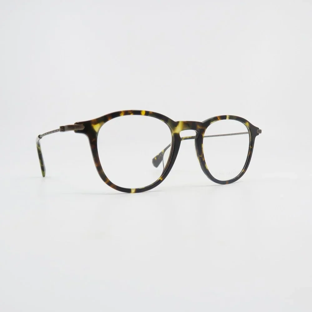 John Varvatos VJV421 47mm Olive Tortoise Oval New Men's Eyeglasses. - Picture 2 of 8